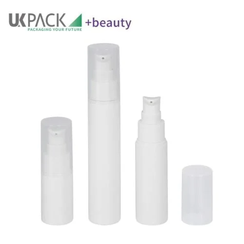 flacon pompe airless blanc de 15 ml