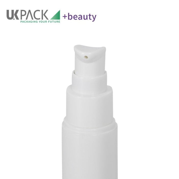 white 15ml airless pump bottle