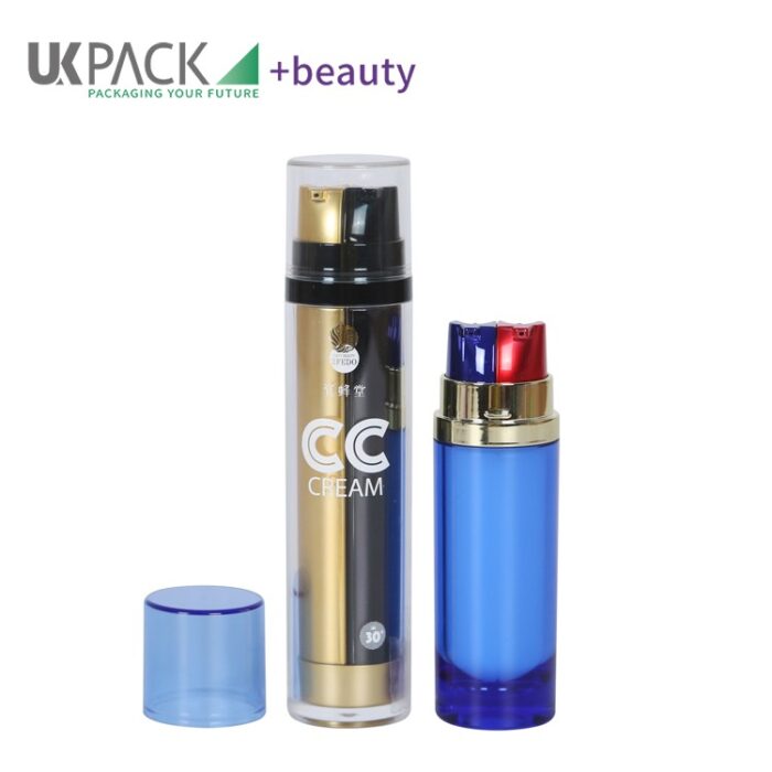 dual tube lotion pump bottle
