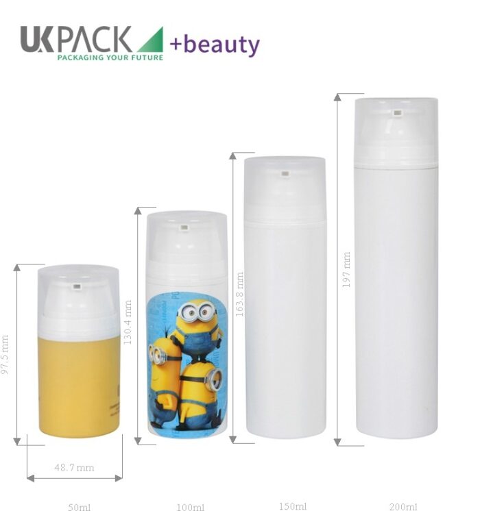 Airless Pump Bottle For Cosmetic Liquid Packaging
