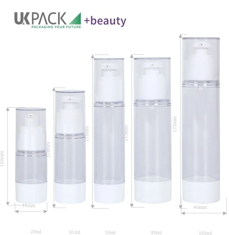 Chai bơm không khí chăm sóc da 15ml 30ml 50ml 80ml 100ml