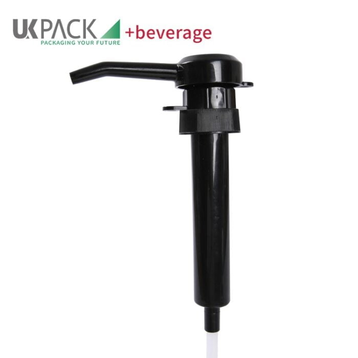 Black sauce and syrup pump dispenser for kitchen