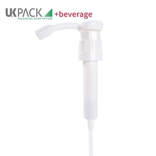 White food grade plastic syrup pump dispenser