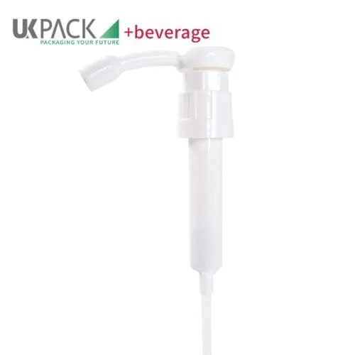 White food grade plastic syrup pump dispenser