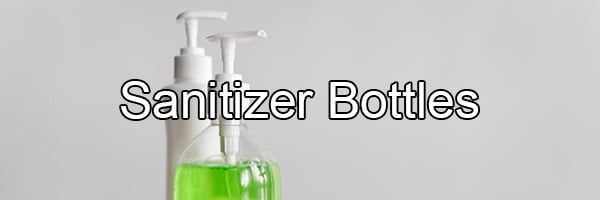 sanitizer bottles