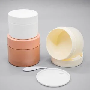 8oz PP cosmetic face cream jar with spatula
