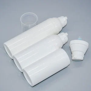vita högtryckspumpflaskor 30ml 50ml 75ml pp kosmetiska flaskor