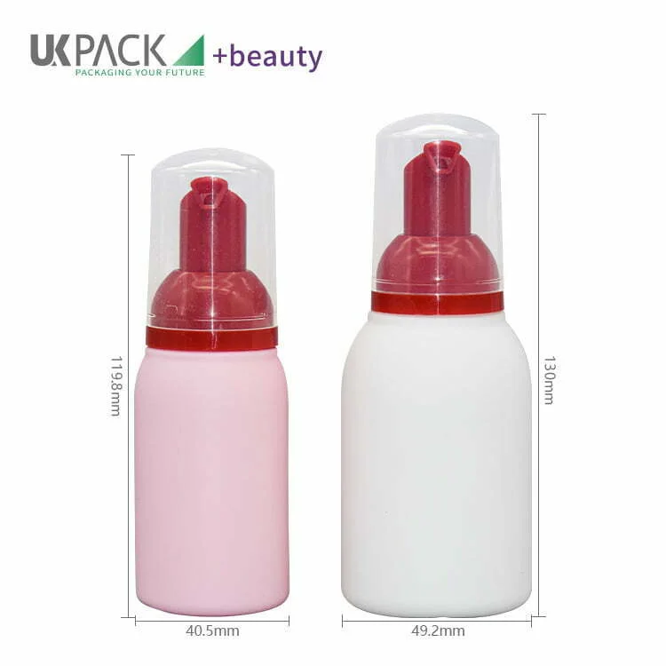50ml 和 100ml HDPE 泡棉幫浦瓶尺寸