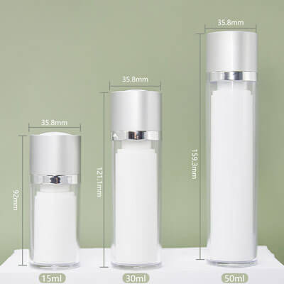 three size of rotary airless pump bottles