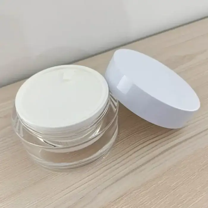 custom 100ml acrylic jars for cream
