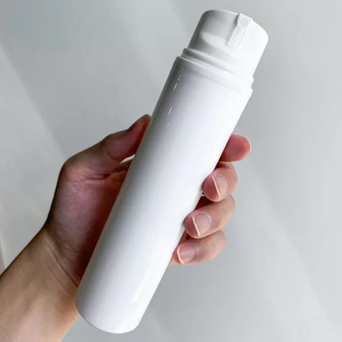pp white 150ml airless pump bottle - UKA68
