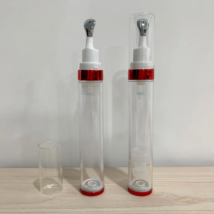 20ml airless eye cream bottles with metal massager heads-3