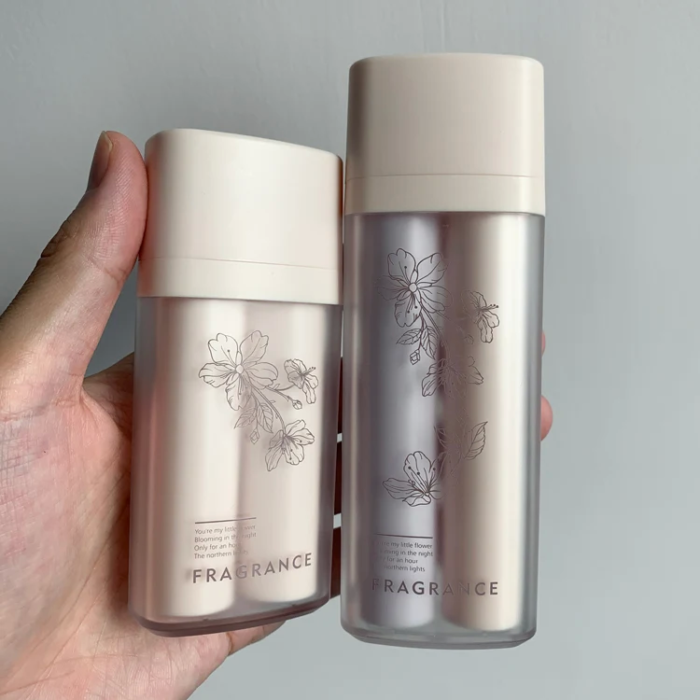 two sizes of dual chamber airless bottle - UKA53