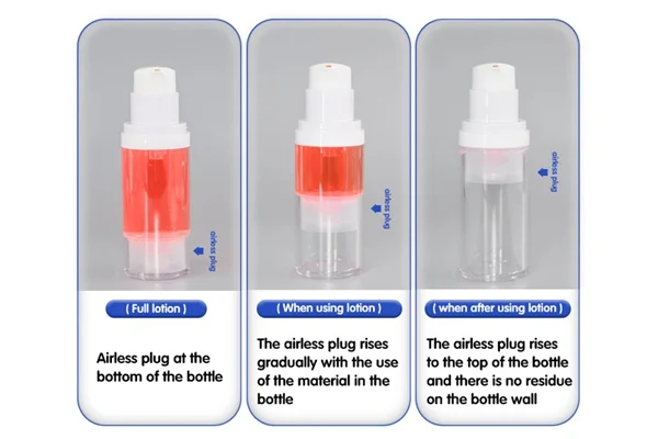 how to use airless pump bottle 30ml 50ml - UKA71