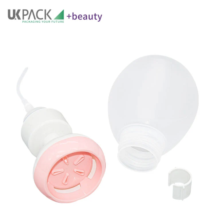 300ml flower-shaped refillable foam pump bottle-5