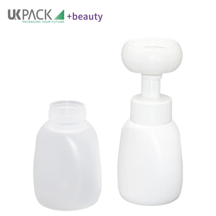 300ml flower-shaped refillable foam pump bottle-6