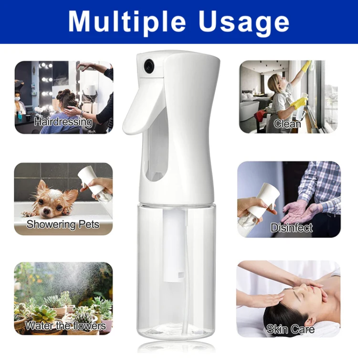 applications of fine mist continuous 500ml spray bottle