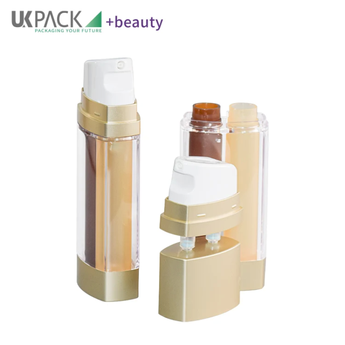 dual chamber airless treatment pump bottle - 2