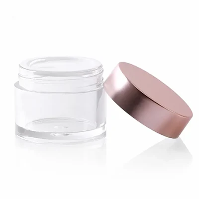 rose gold cosmetic jars - 1