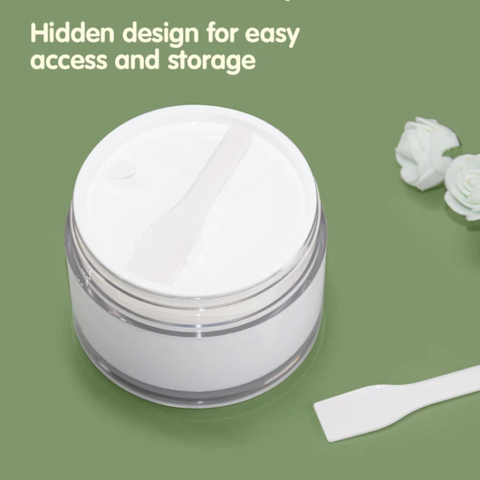 customized 100g cosmetic jar with spatula for cream - 2