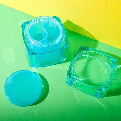 dual chamber cosmetic jar 140ml + 140ml dual chamber cosmetic jar 140ml + 140ml