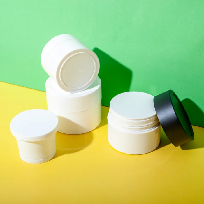 pp plastic refillable cream jar 100g 150g 200g - UKC52 - 2