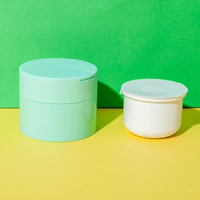 pp refillable cosmetic jar with spatula 50g - 2