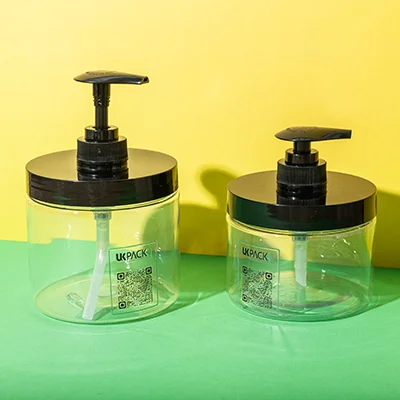 PET 300ml 400ml cosmetic pump jar - 1