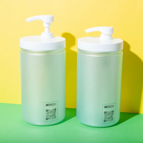 PET 960ml cosmetic pump jar - 2