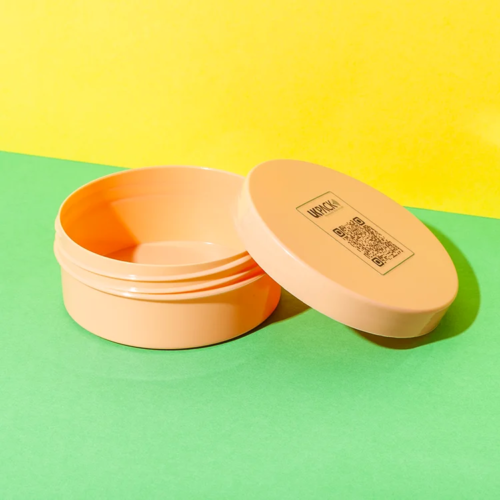 flat PP 200ml cosmetic cream jar - 2