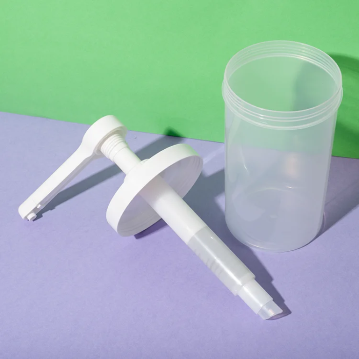 sauce dispenser pump with container - UKS30 15ml 30ml with 1000ml pp bottle - 6