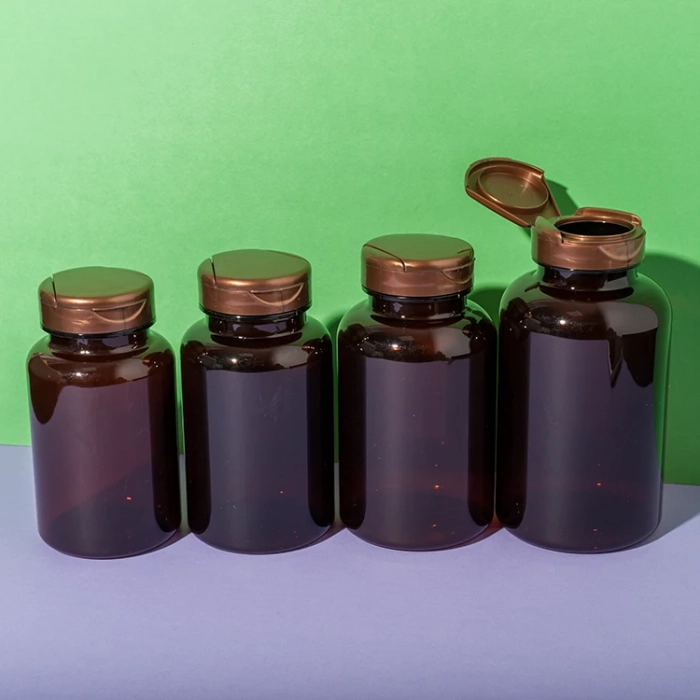 PET plastic custom supplement bottles 225cc 250cc 300cc 400cc - 1