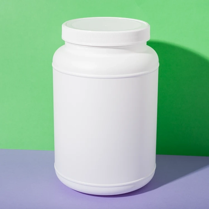 hdpe plastic protein powder jar 2500ml - 1
