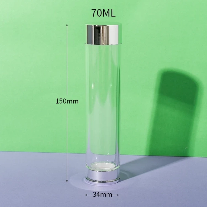 ps clear cylindrical supplement bottle 70ml - 4