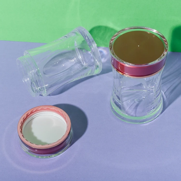 ps plastic clear supplement bottle 100ml - 4