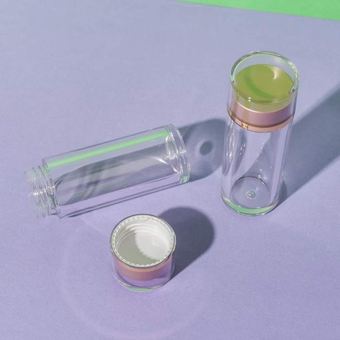 ps plastic clear supplement bottle 15ml - 5