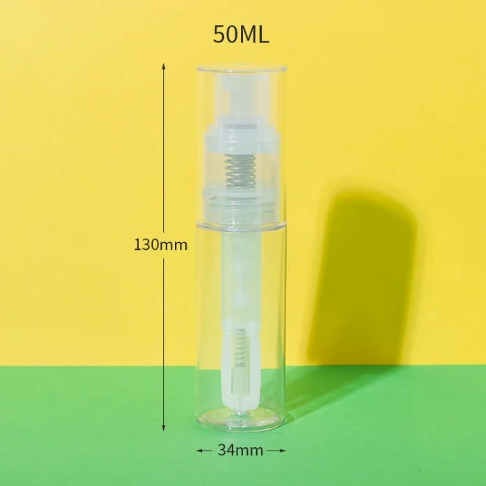 pet fine mist powder spray bottle 50ml - 1