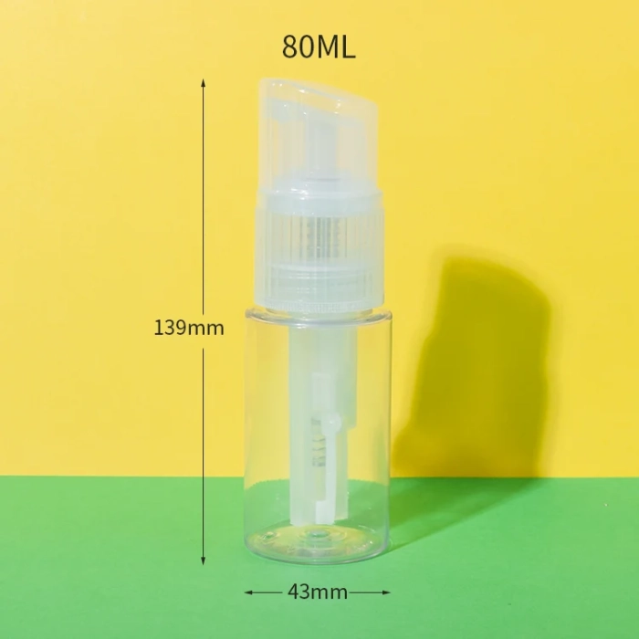pet plastic powder spray bottle 80ml - 1