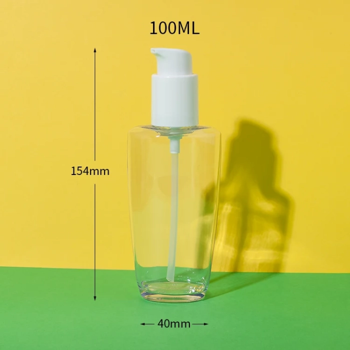 petg hair oil clear bottle 100ml - 1