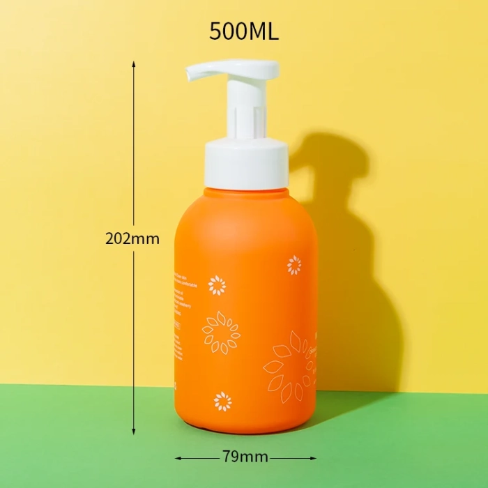 soft touch hdpe 500ml foaming shampoo bottle - 2