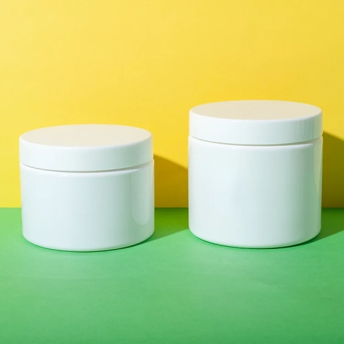 pet plastic hair souffle container 300ml 400ml - 1