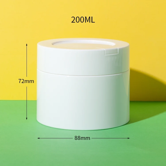 refillable pp plastic hair mask jar 200ml - 2