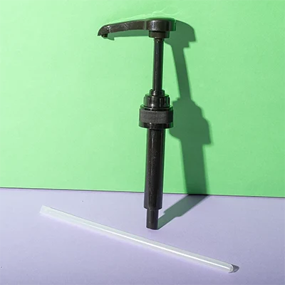 ribbed 28-410 coffee syrup bottle pump 8ml - 8