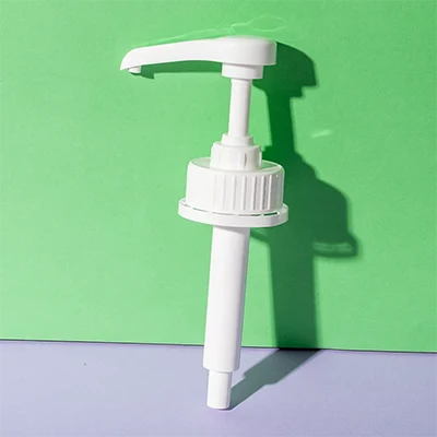 ribbed 43-410 syrup pump with tamper evident cap 5ml - 7