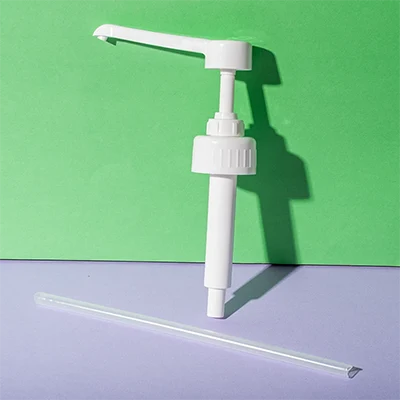ribbed 38-410 pump for starbucks syrup bottle 5ml - 8