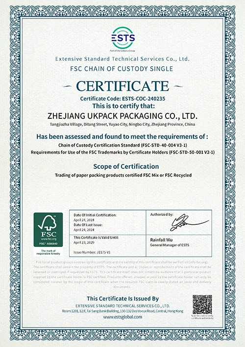 FSC Certificate - UKPACK