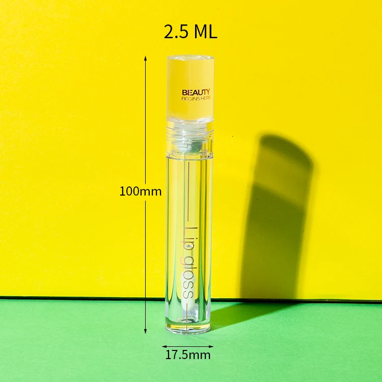 2.5ml clear vial with doe foot applicator and solid petg cap - 2