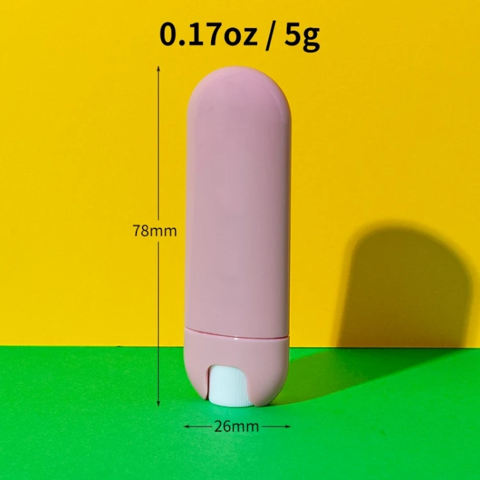 5ml pp plastic oval lip balm tubes - 6