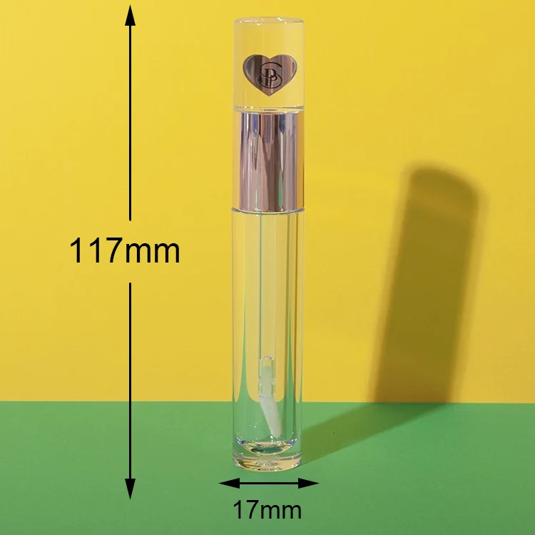 3.7ml tall petg lip gloss tube with hot-stamped cap - 2