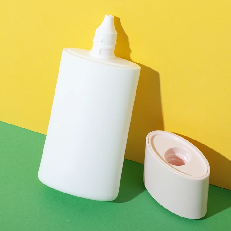 50ml hdpe flat rectangular tottle bottle - 1